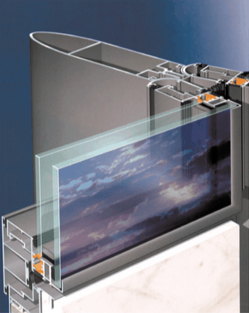 Semi Structural Curtain Wall